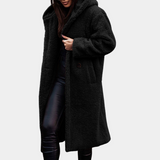 Eleganter langer cardigan für damen – Schwarz