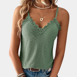 Kedlira | Damen Sommer Oberteil | Elegant – Grün