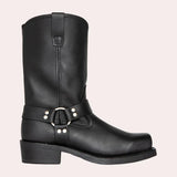 Stylische cowboystiefel für männer – Schwarz