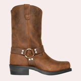 Stylische cowboystiefel für männer – Braun