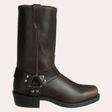 Stylische cowboystiefel für männer – Dunkelbraun