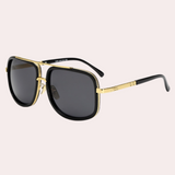 Stilvolle polarisierte Sonnenbrille für Herren | UV-Schutz – Schwarz