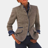 Eleganter damenblazer – Braun