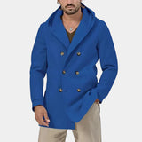Roderick – luxuriöser herren-wintermantel – Blau