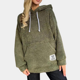 Weicher und warmer hoodie für frauen – Grün