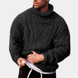 Bequemer pullover für herren – Schwarz
