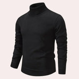 Lässiger und warmer herrenpullover – Schwarz