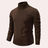 Lässiger und warmer herrenpullover – Braun