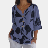 Annabelle | Chique Damen Top – Blau