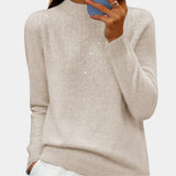 Iris – eleganter und warmer damenpullover – Cremiges Weiß