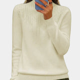 Iris – eleganter und warmer damenpullover – Weiß