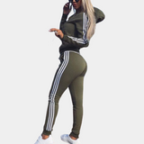 Kristi – 2-teiliger Jogginganzug für Damen – Armeegrün