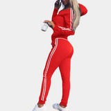 Kristi – 2-teiliger Jogginganzug für Damen – Rot