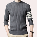 Dietrich – eleganter gestrickter herrenpullover – Grau