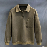 Etienne – klassischer herren-polopullover – Armeegrün