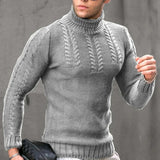 Antoni – stylischer rollkragenpullover für herren – Hellgrau