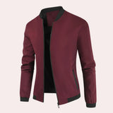 Emeryth – modische windjacke für herren – Weinrot