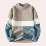 Rainer – moderner warmer pullover für herren – Khaki
