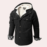 Rio – modische und bequeme herrenjacke – Schwarz