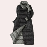 Erinne - luxuriöse wattierte jacke für frauen – Schwarz