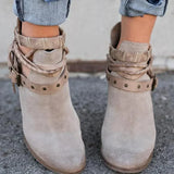 Izabela - trendige damenstiefel – Grau