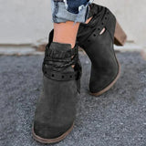 Izabela - trendige damenstiefel – Schwarz