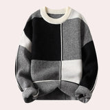 Caspar – trendiger herrenpullover – Schwarz