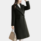 Lange Winterjacke für Damen – Schwarz
