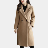 Lange Winterjacke für Damen – Khaki
