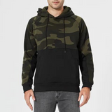 Costas – verstellbarer camouflage-hoodie für herren – Schwarz