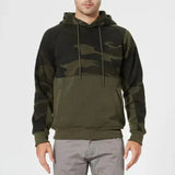 Costas - camouflage-kapuzenpulli für männer mit seitentaschen – Schwarz