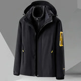 Eirik – praktische herren-windjacke mit kapuze – Schwarz