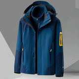 Eirik – praktische herren-windjacke mit kapuze – Blau