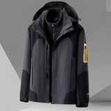 Eirik – praktische herren-windjacke mit kapuze – Grau