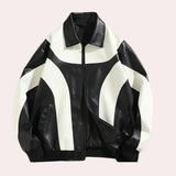Mateusz – moderne reißverschlussjacke für herren – Schwarz