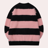 Hildimar – modischer oversize-pullover für damen – Rosa