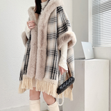 Daniella – weicher und stylischer winterschal für damen – Dunkelgrau