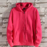 Lorand – trendiger herren-hoodie mit reißverschluss – Rosa
