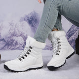 Arina – warme und rutschfeste schneestiefel für damen – Weiß
