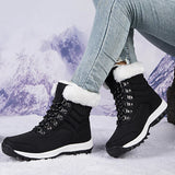 Arina – warme und rutschfeste schneestiefel für damen – Schwarz
