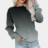 Ivet – trendiger pullover mit farbverlauf für damen – Grau