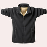 Larry - luxuriöse und bequeme winterjacke für herren – Schwarz