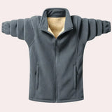 Larry - luxuriöse und bequeme winterjacke für herren – Grau