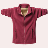 Larry - luxuriöse und bequeme winterjacke für herren – Rot