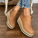 Carmen - Damen Stiefeletten mit Blockabsatz und Reißverschluss – Beige
