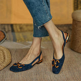 Roxane - geschlossene Damen-Sandalen perfekt für den Sommer – Blau