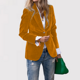 Quirita - Luxuriöse Samt Jacke – Gelb