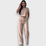 Lucy – 2-teiliges elegantes Set – Beige