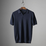 Matteo | Lässiges Poloshirt – Dunkelblau
