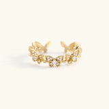 Colleen Schmetterling Gold Ring – Gelbgold
